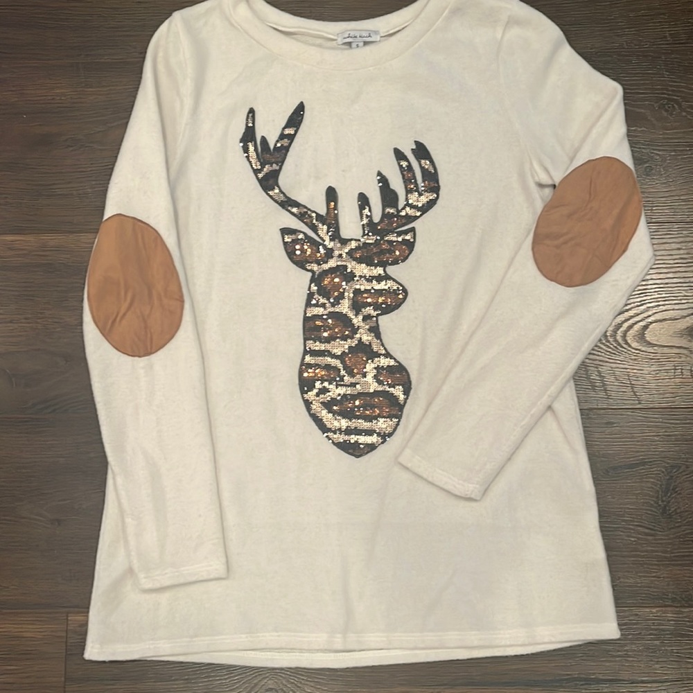 Holiday fuzzy top